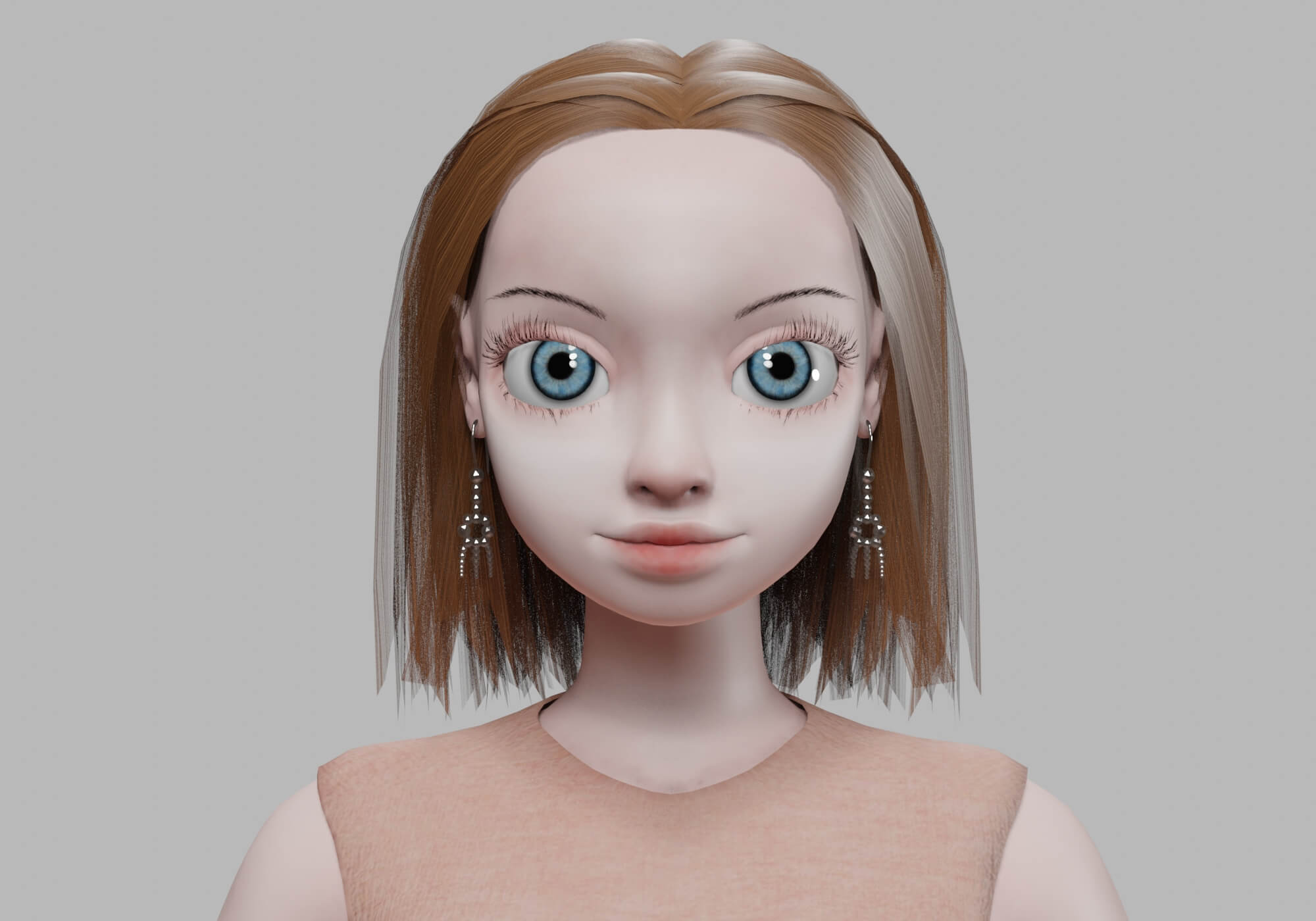 Young Standard Girl V29570 - 3D Model by nickianimations