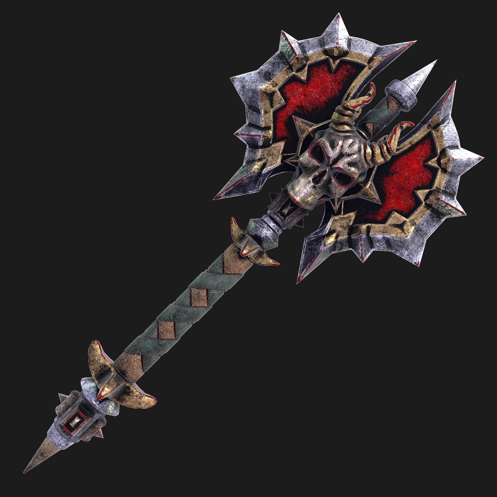 Fantasy Axe 2 3D Model by Nicu_Tepes