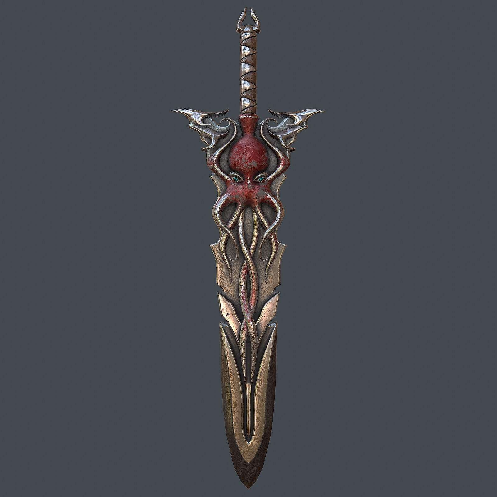 Fantasy Sword 15 3d Model By Nicu Tepes