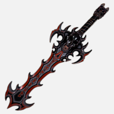 Fantasy Sword 30 3D Model