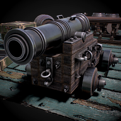 Vessel Cannon 3D Model