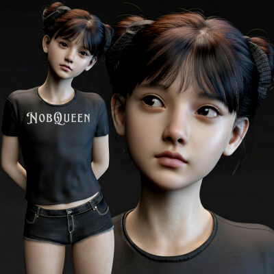 Luna for Genesis 9 Female by NobQueen