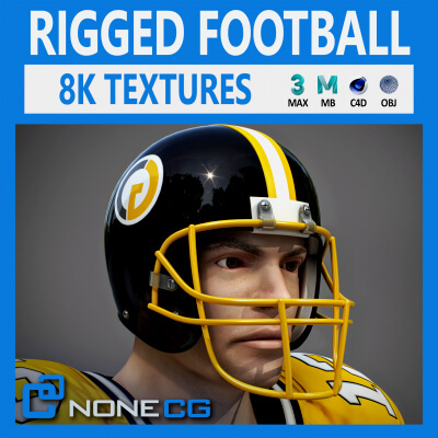 American Football Player Rigged V3