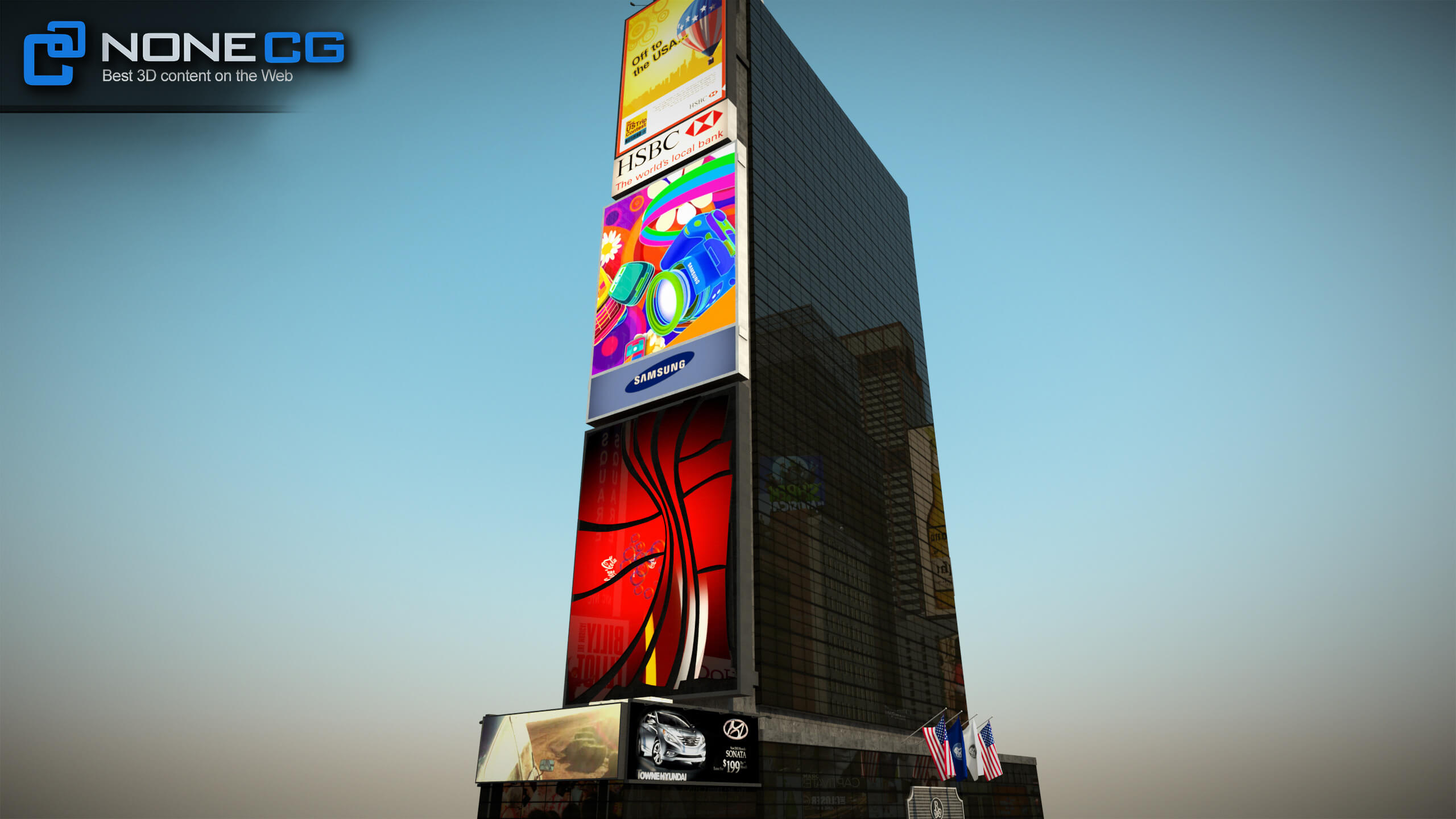 Ramada Renaissance Building Ramada Renaissance - 3D Model by NoneCG