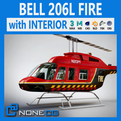 Helicopter Bell 206L &lsquoFire&rsquo