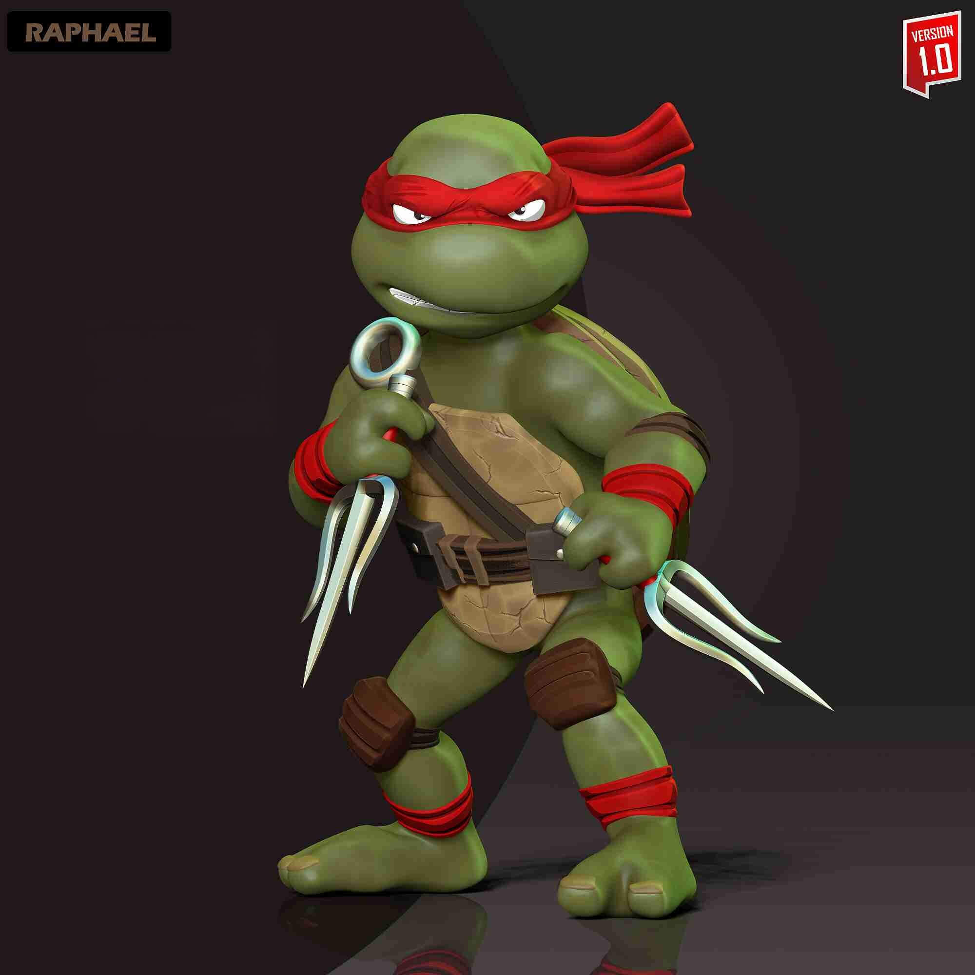 Tmnt Raph Model Raphael Teenage Mutant Ninja Turtles - 3D Model by NOOR JEWEL