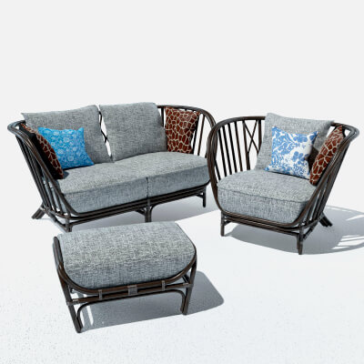 Furniture for The Terrace Kyoto Collection 3D Model