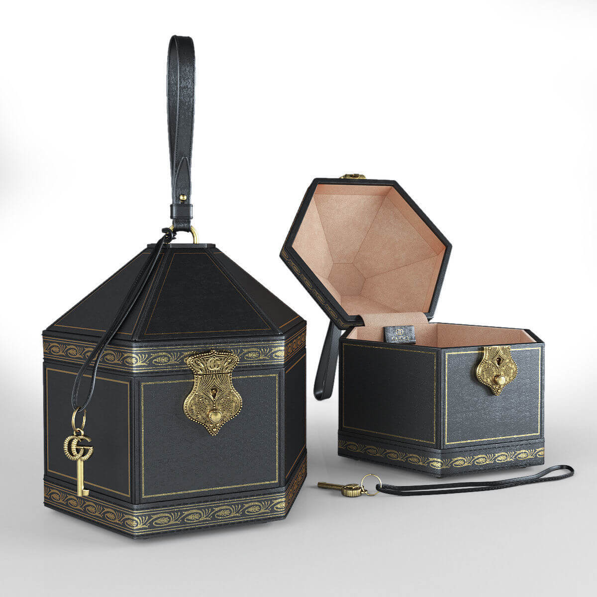 Women's Leather Handbag 3D Model 3D Render by North2023