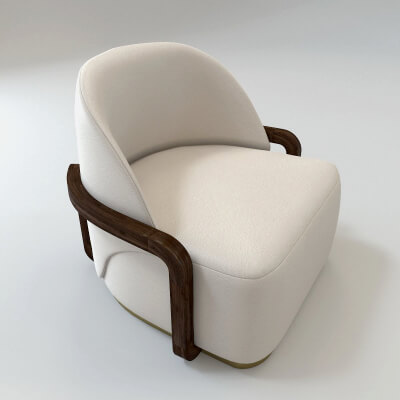Lady Peacock Design Armchair 3D Model