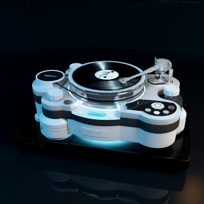 Vinyl Player Techdas Air Force One 3D Model