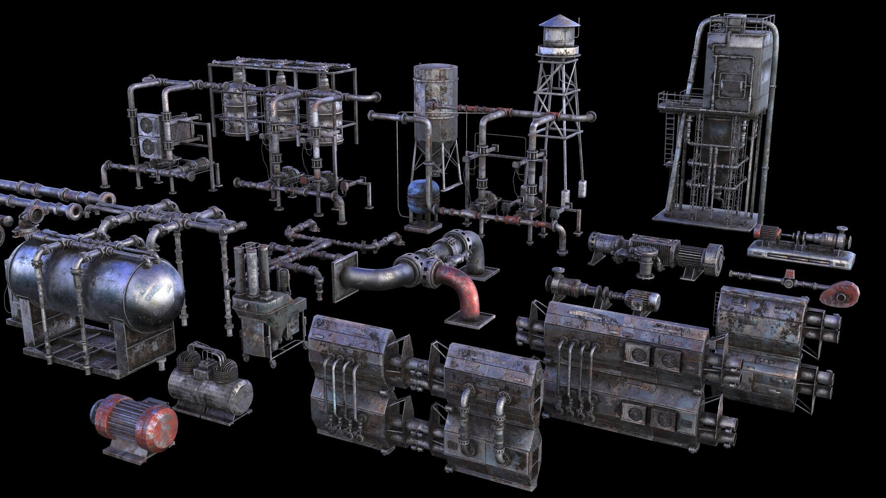 PBR Industrial Kitbash V2 200+ Models 3D Model by Northlogic