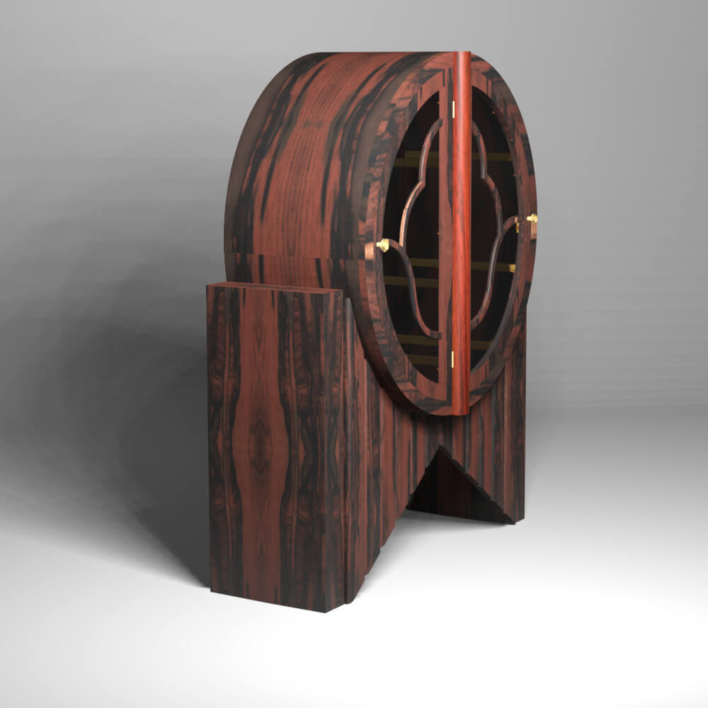 Art Deco Display Case Free 3D Model by notofsoundmind
