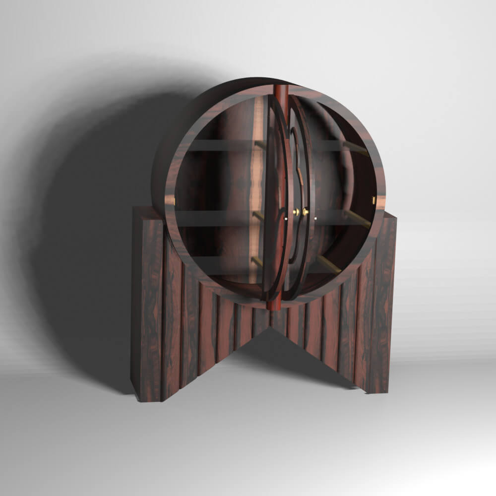 Art Deco Display Case Free 3D Model by notofsoundmind