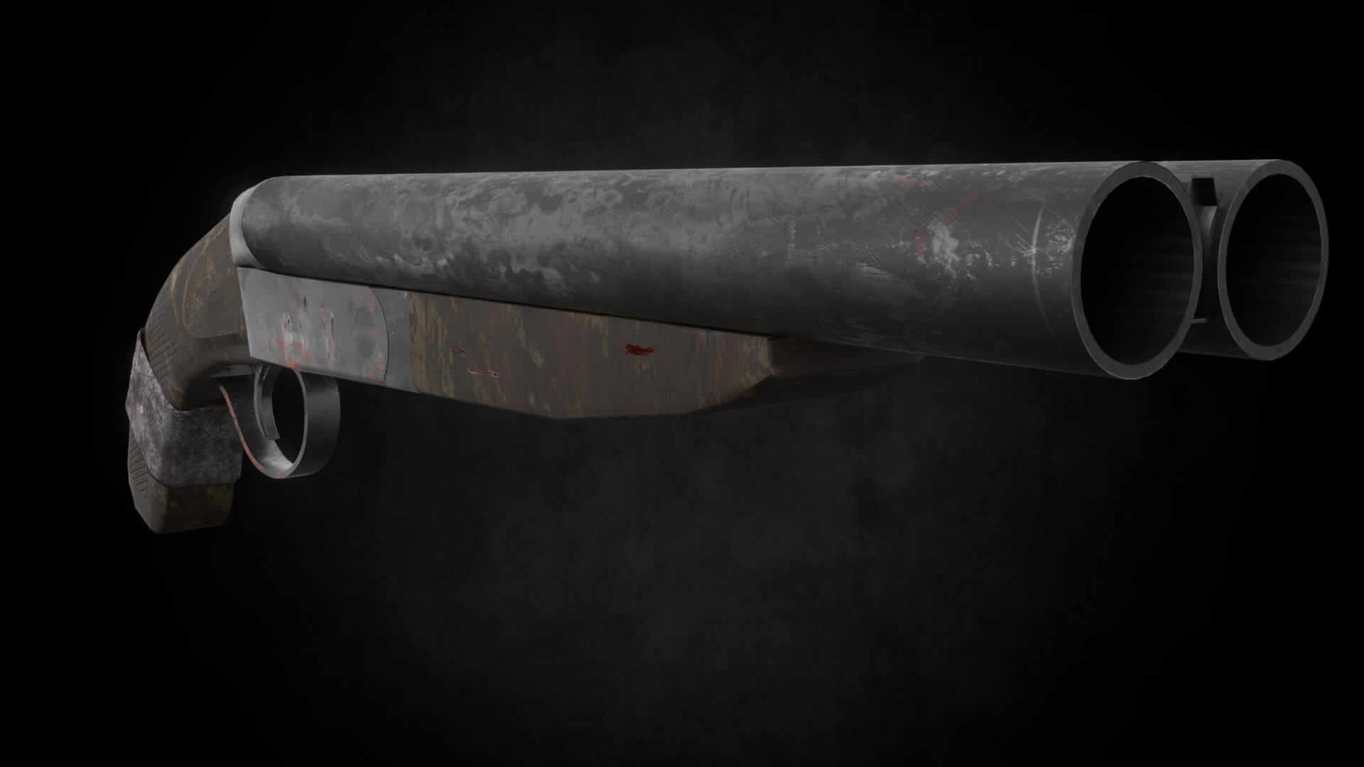 Обрез. Дробовик sawed-off Shotgun. Обрез ружья 12 калибра. Обрез двустволки 3д. Ружье 3d Max.