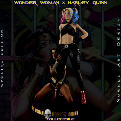 Wonder Woman and Harley Quinn