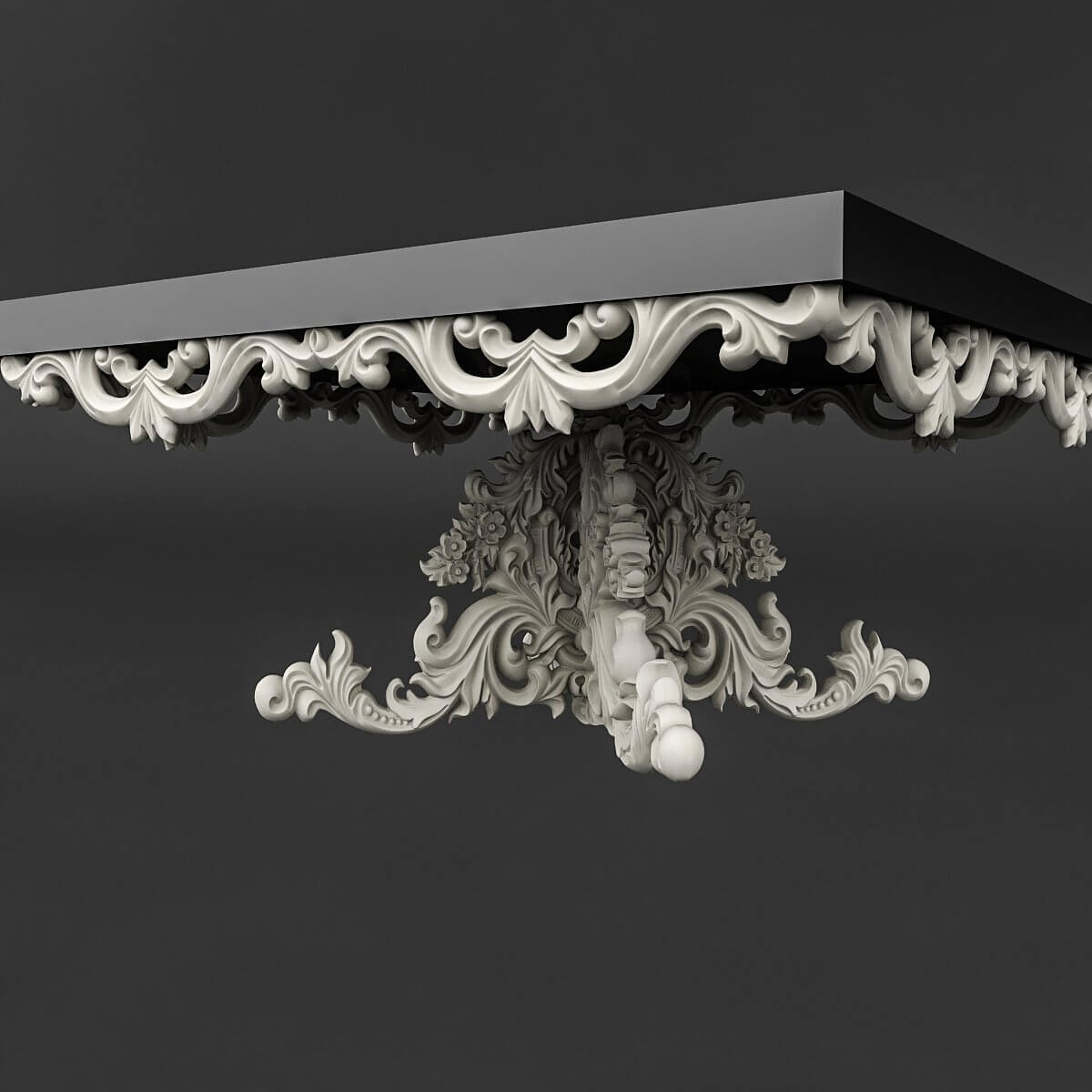 Classic Patterned Table 03 - 3D Model by nvere
