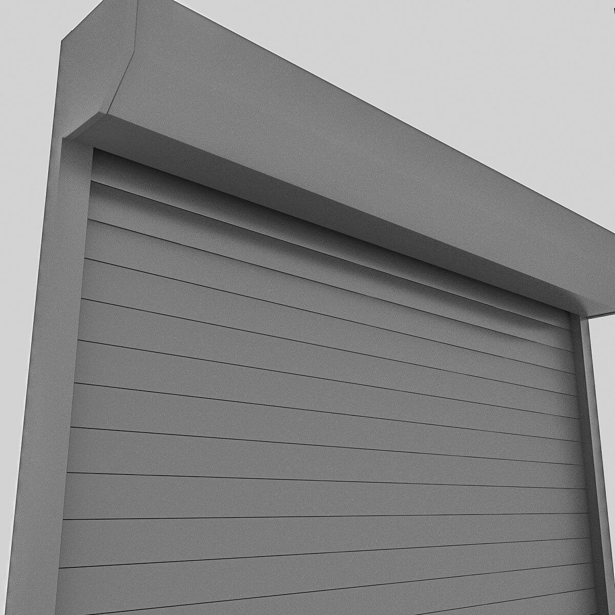 Metal Rolling Gate - 3D Model by nvere