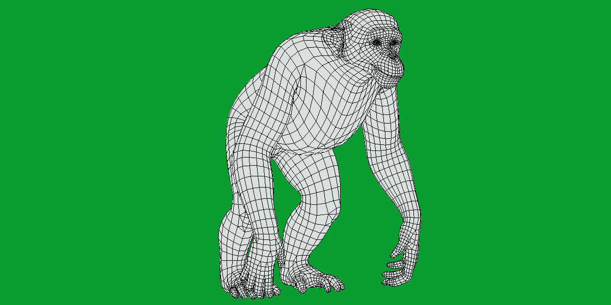 Chimpanzee Ape Primate - 3D Model by Nyilonelycompany