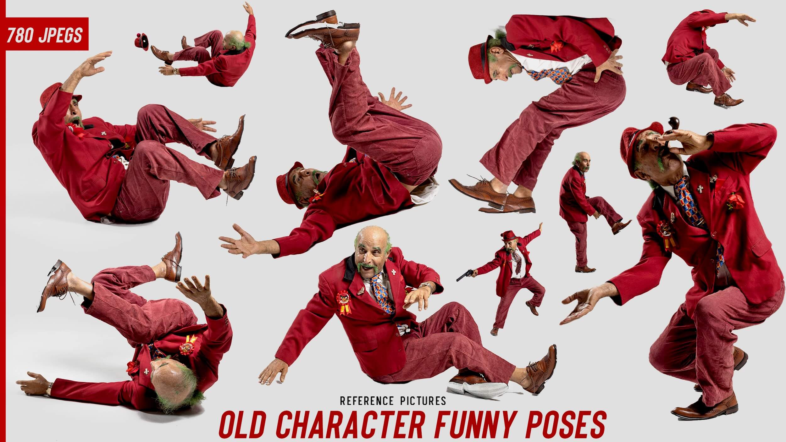 780 Old Character Funny Poses Reference Pictures by obscura_29