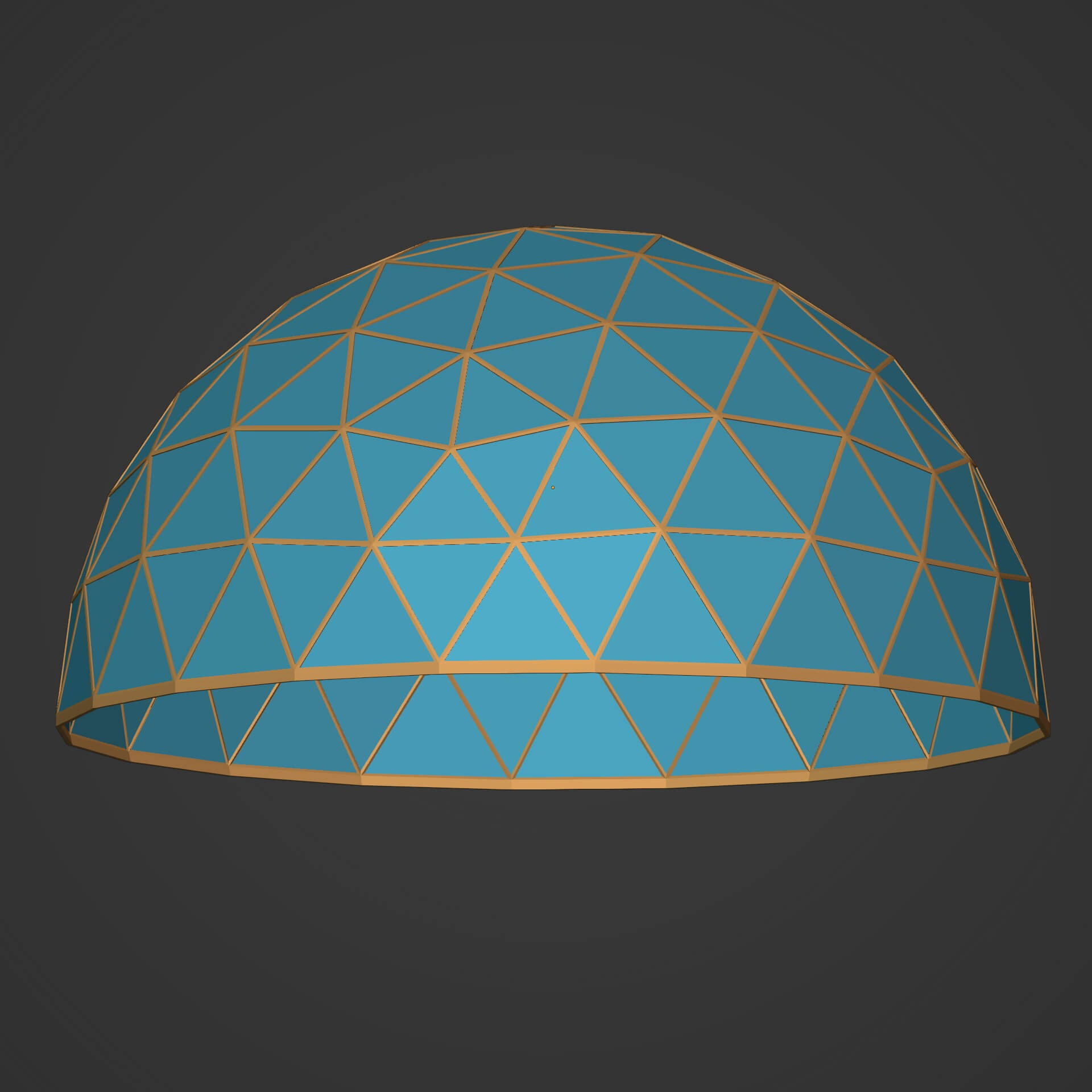 Low Poly Dome - 3D Model by Ocstard