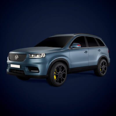 Generic SUV Car - 3D Model by Ocstard