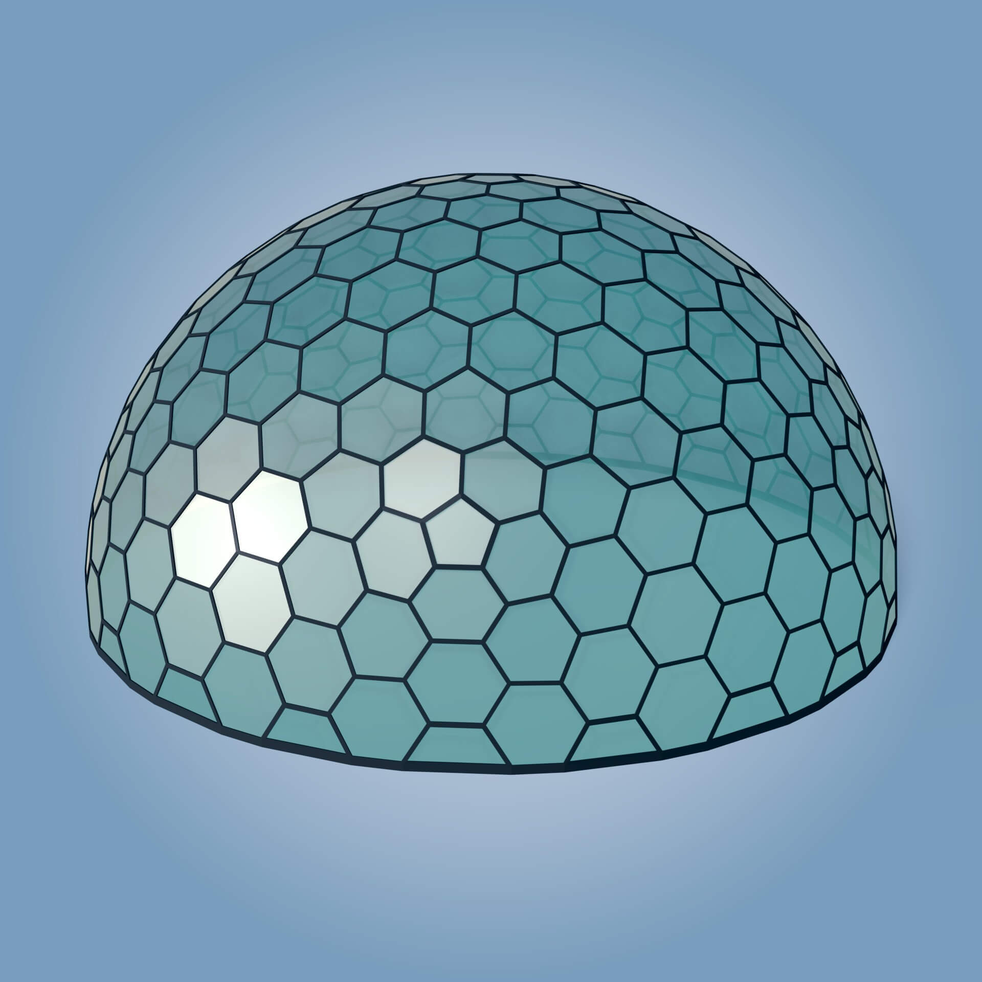 Geodesic Dome 3D Model by Ocstard
