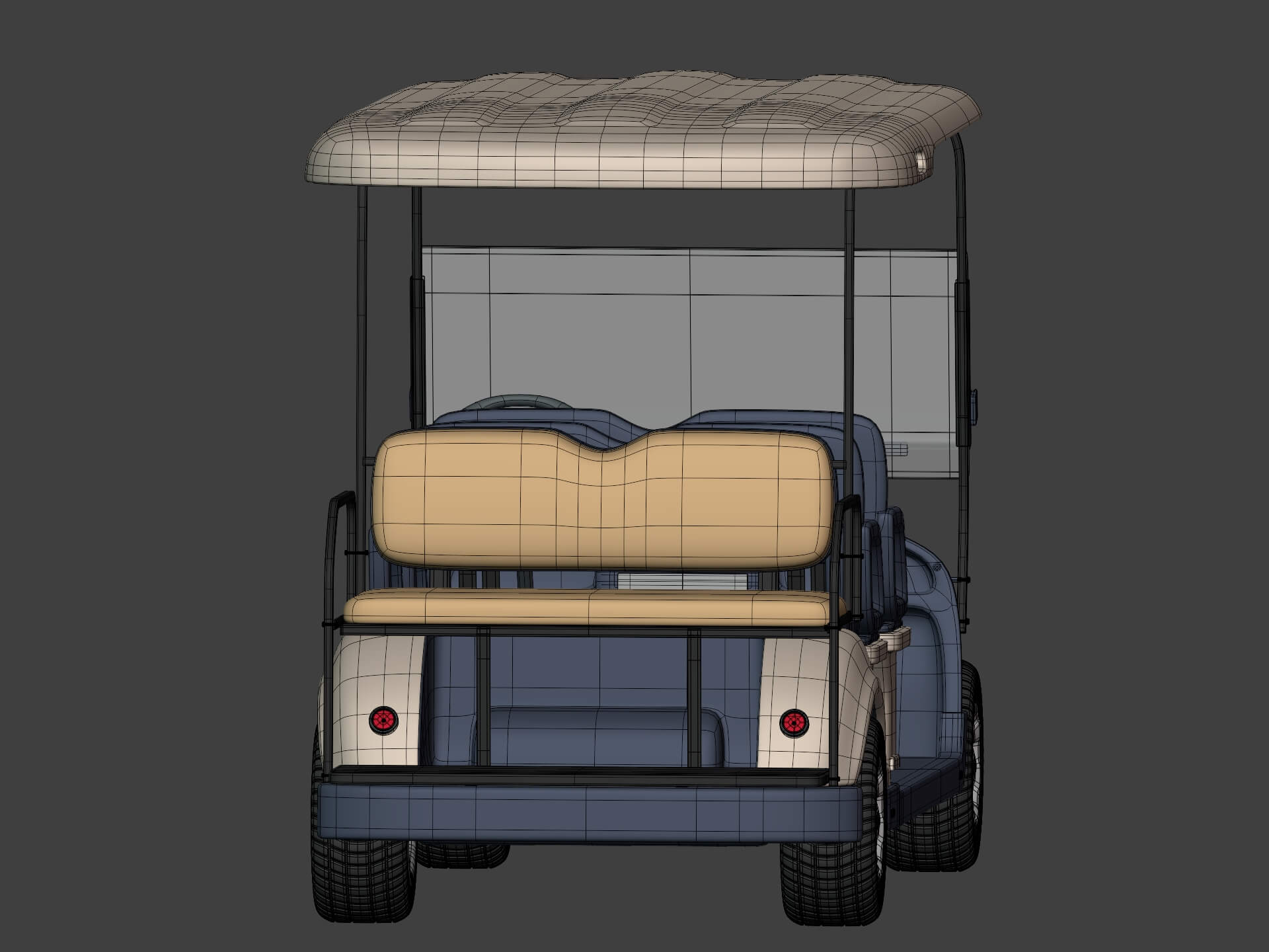 Golf Car Rvt Model Golf Cart Large - 3D Model by Ocstard