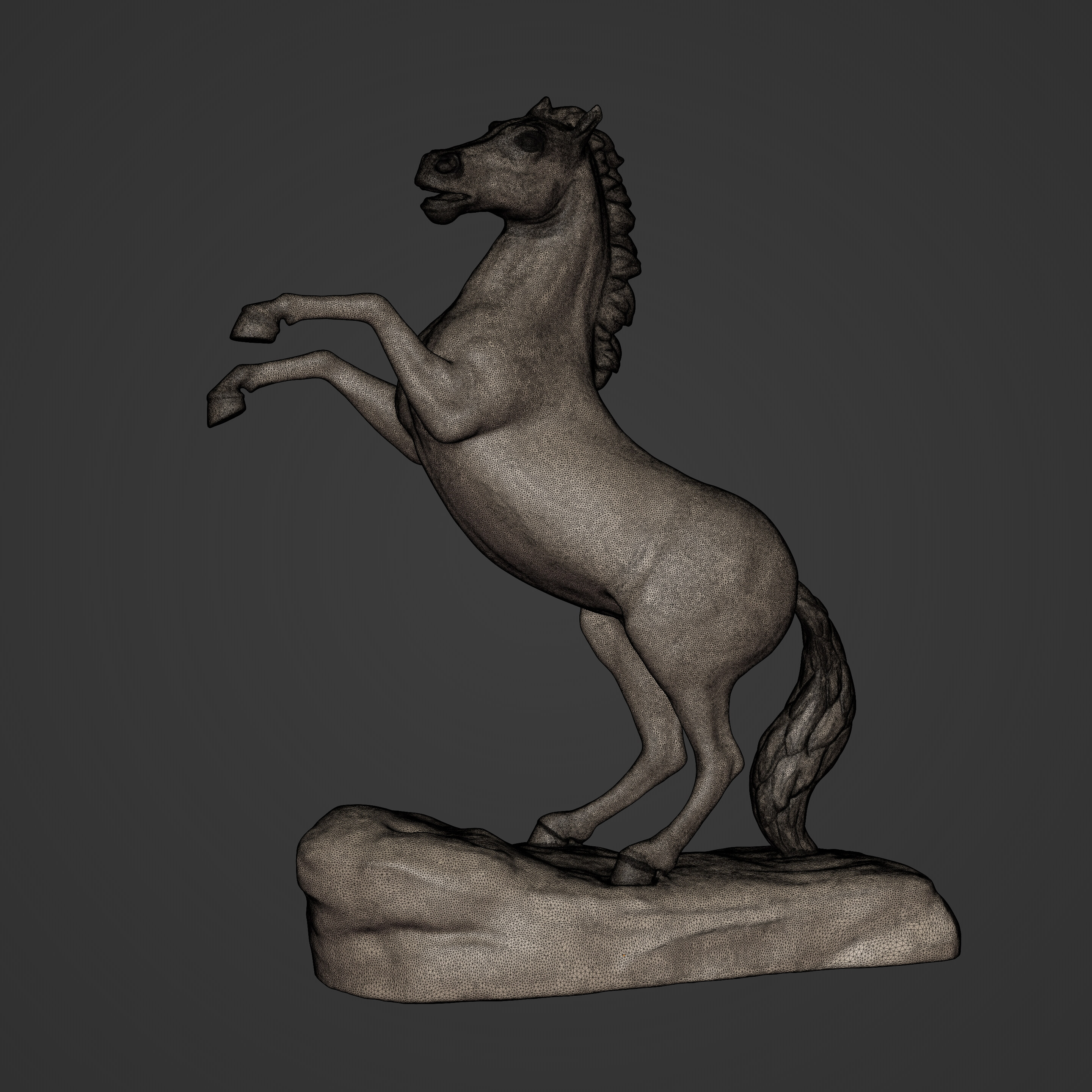 Stature Design Horse Statue -- Ready for 3D Printing -- Original Design by Ocstard