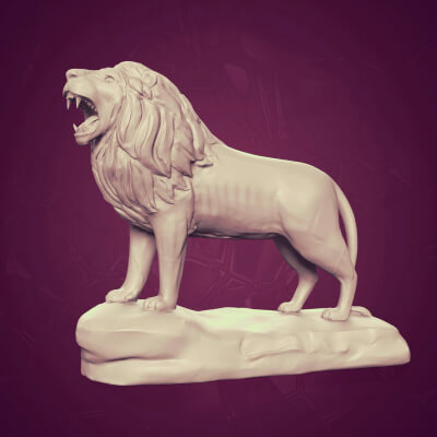 Lion Statue Figurine