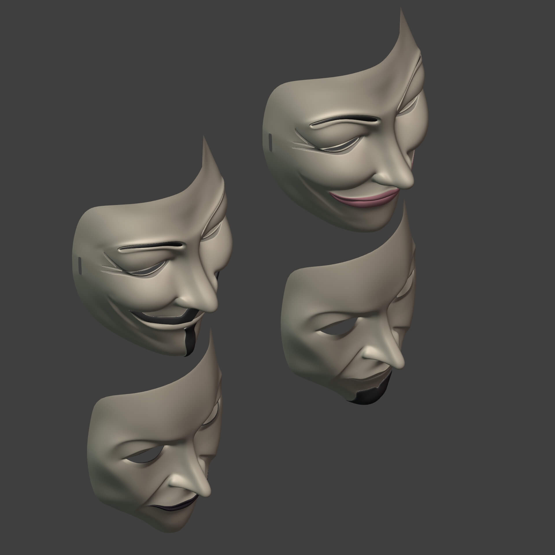 Generic Masks Pack - 3D Model by Ocstard