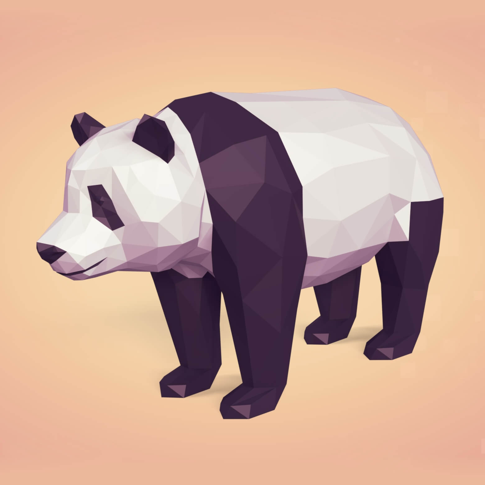 Panda Bear - 3D Model by Ocstard