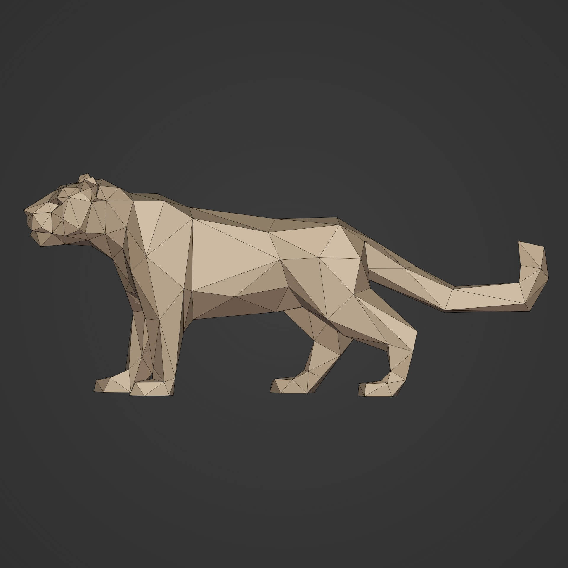 Snow Leopard - 3D Model by Ocstard