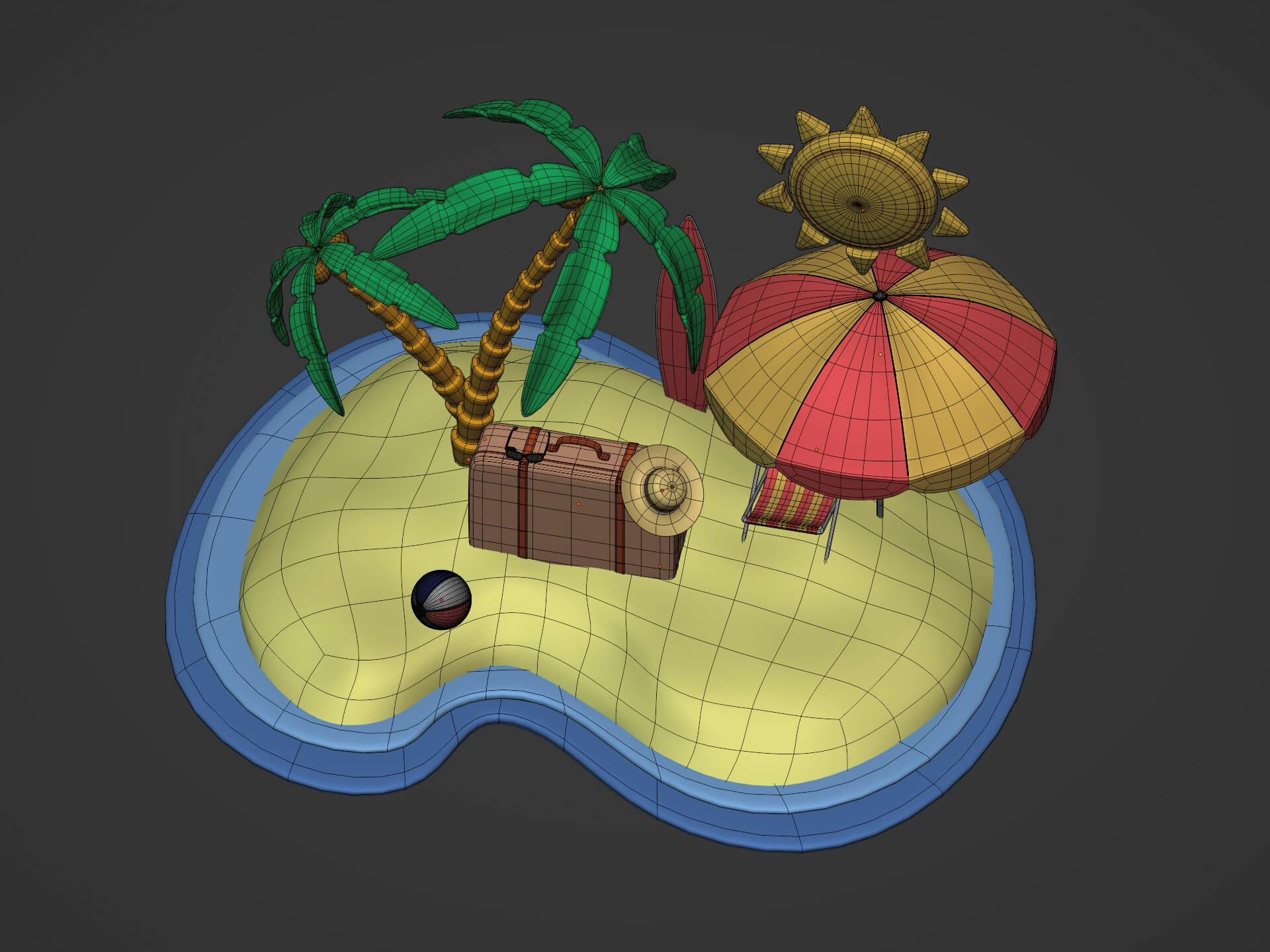 Summer Pack --- 3D Model by Ocstard
