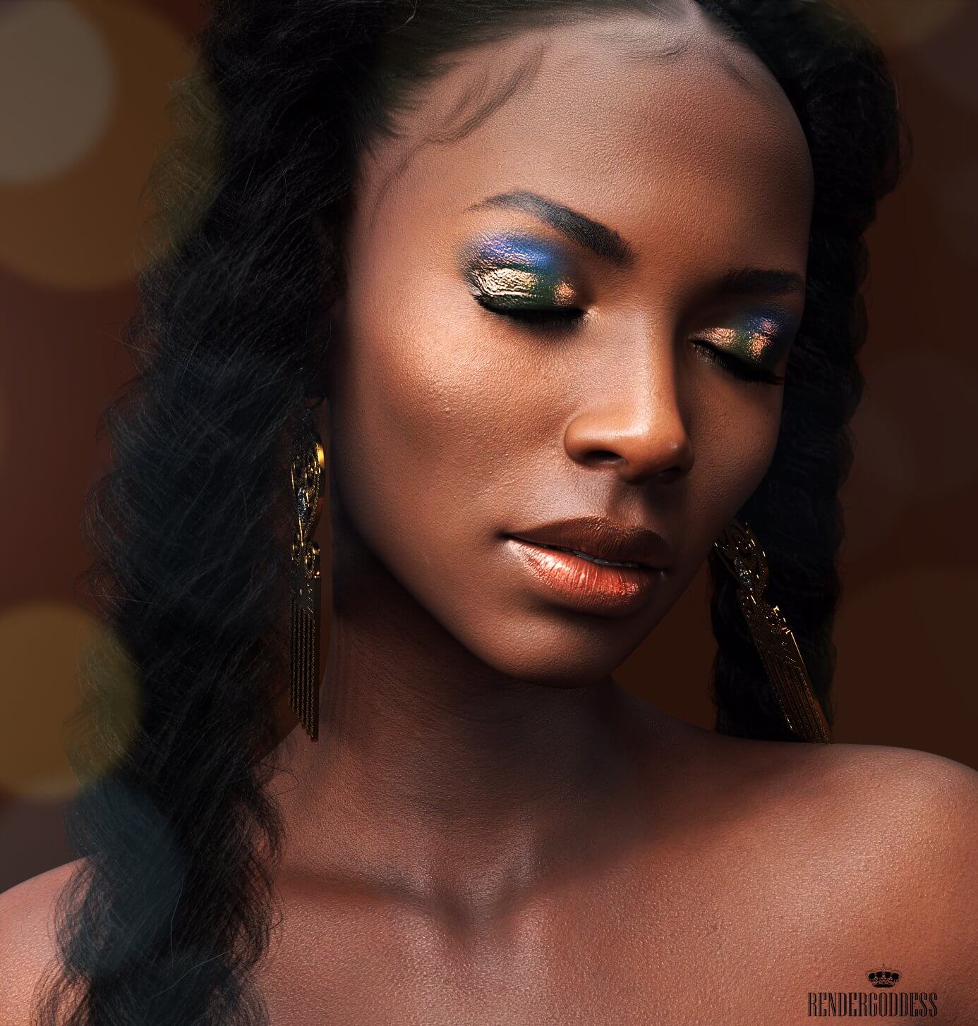 Sarena. 3D Render, Digital Art by OFFICIALRenderGoddess