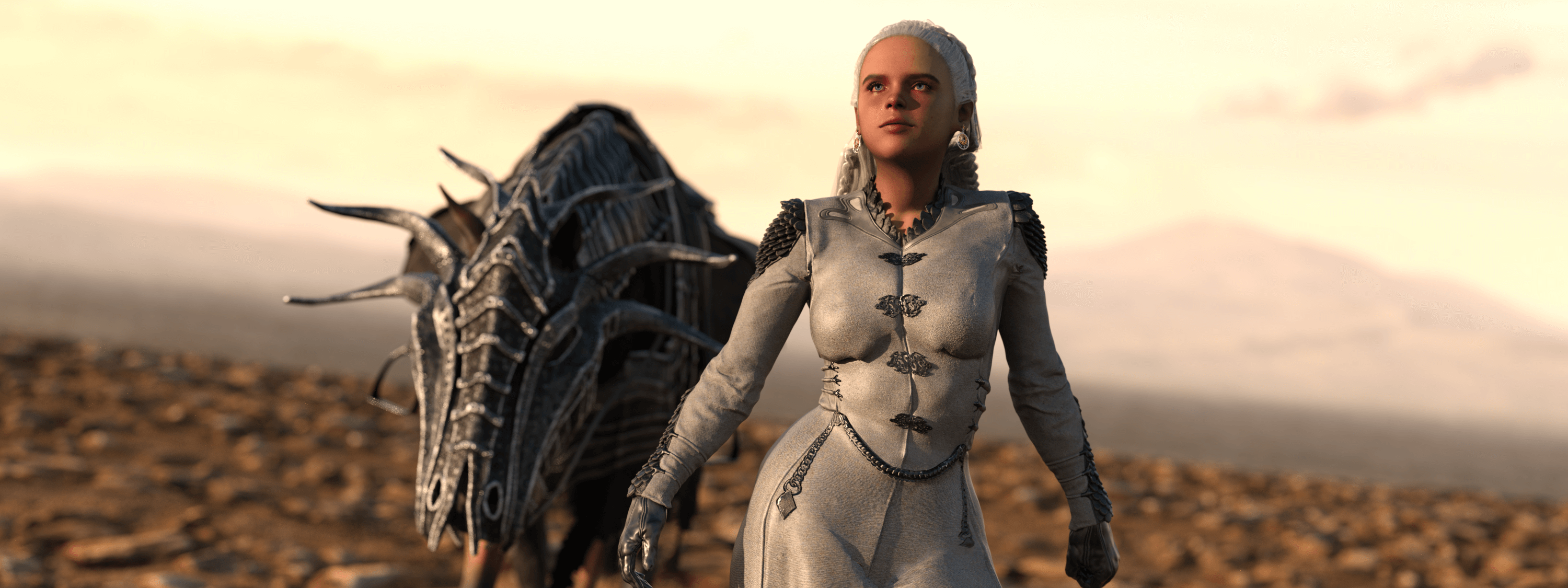 Mm Rhae Rhae Targaryev 3D Render, Digital Art by Ohnomen