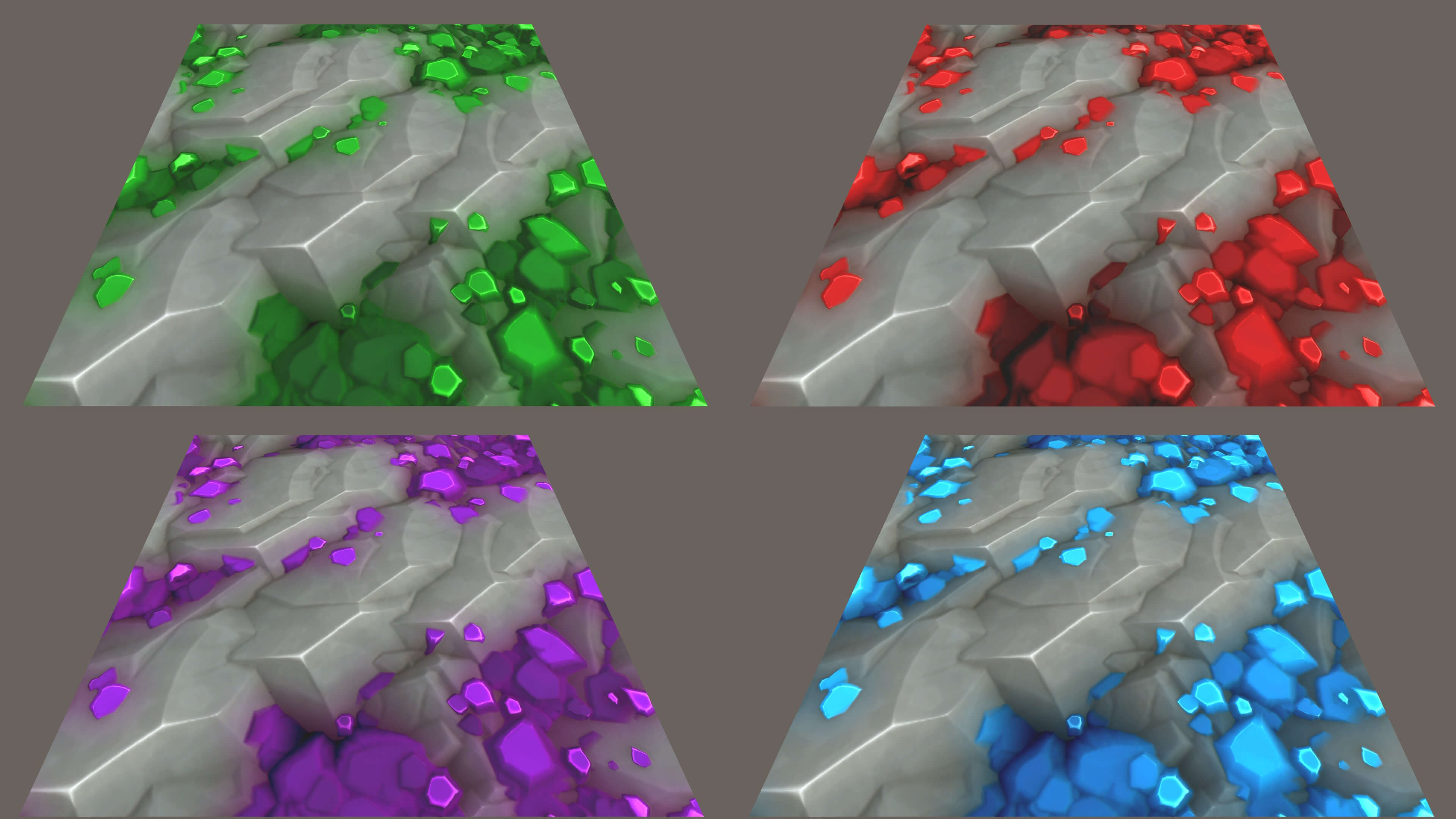 Hand Painted Textures - Vol 27 - Crystals 3D Texture by oleekconder