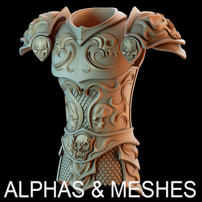 Fantasy Ornaments Alphas &amp Meshes Vol. 2