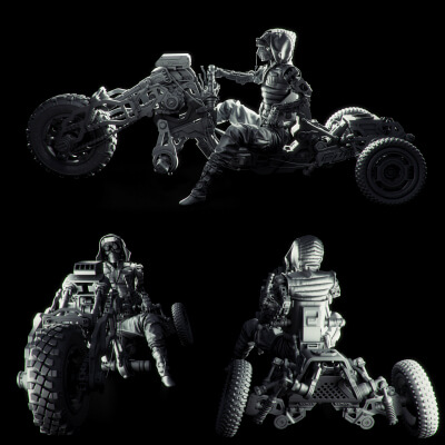 Free Bike Hardsurface Kitbash