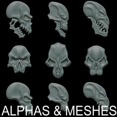 Free Fantasy Ornaments Alphas &amp Meshes Vol. 3