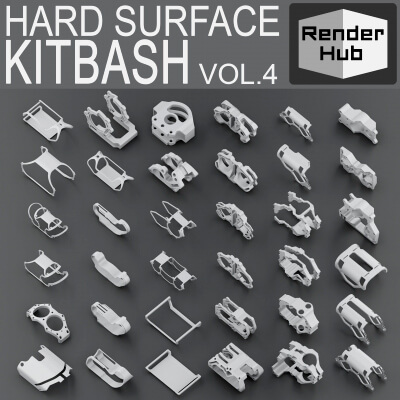 Hard Surface Kitbash Vol 4