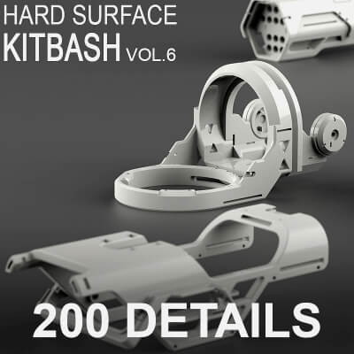 Hard Surface Kitbash Vol 6