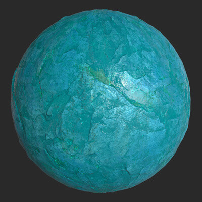 Blue Green Gemstone PBR 4K Texture