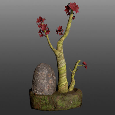 Bonsai Pot Low Poly 3d model