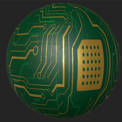 Circuit Board 4k Pbr Texture