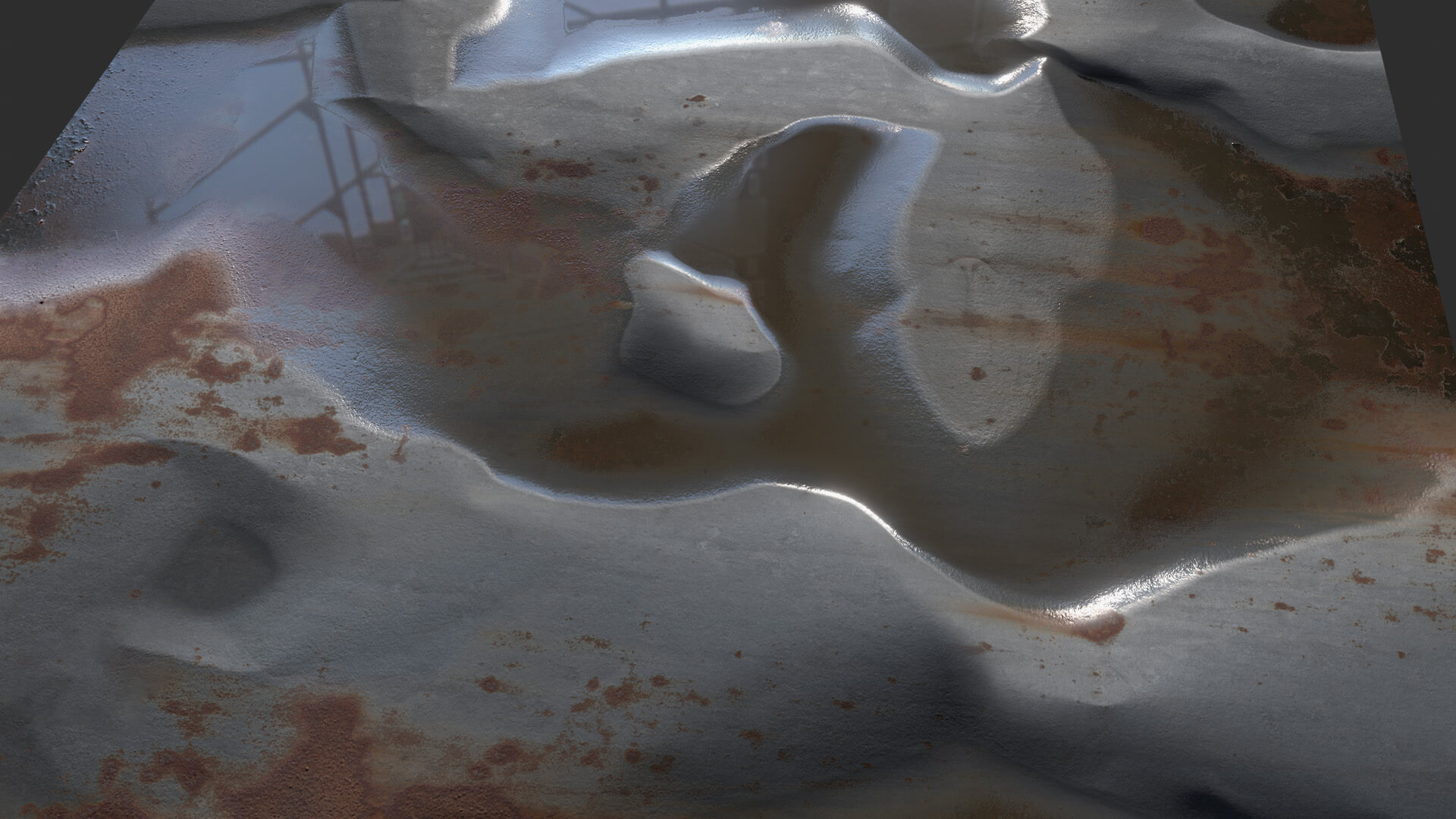 4k Rusted Metal Rain Water Rusted Metal 2K 4K Textures 3D Render by omer kamal