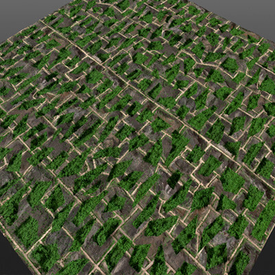 Grass Stone Flagstone 8K PBR Textures