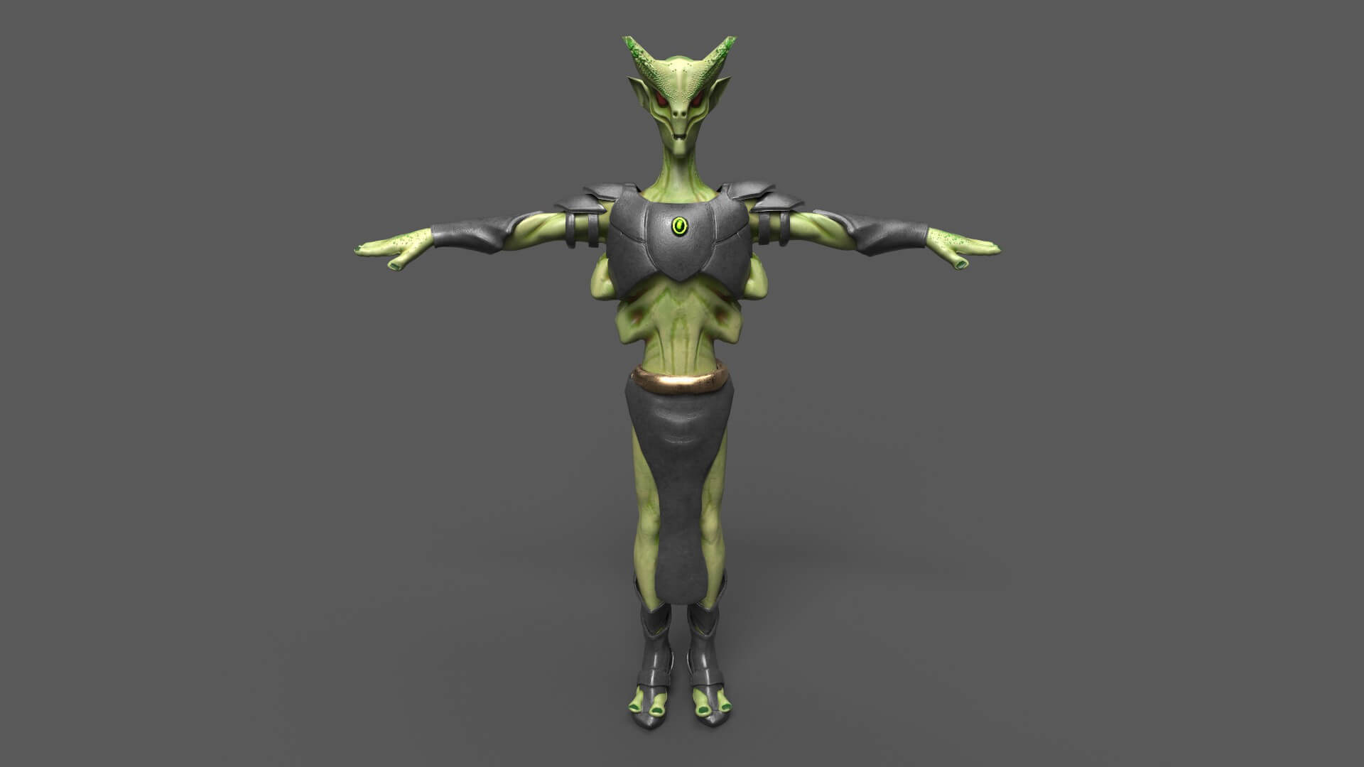 Monster Character - 3D Model by omer kamal