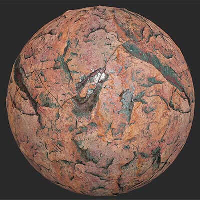 Multicolor Sandstone Rock PBR 4K Texture