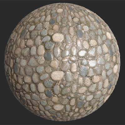River Stone Ground 4K PBR Texture