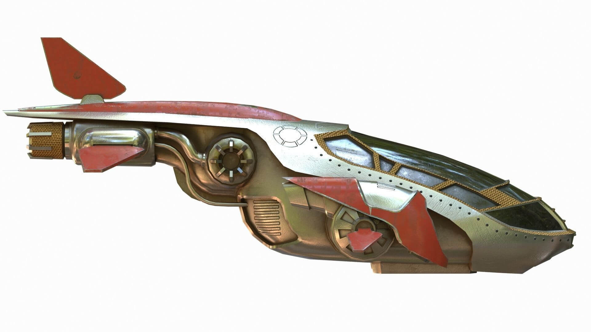 Small Spaceship 3D Model by omer kamal